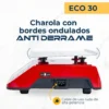 Báscula Comercial 30kg / 2g Charola Acero Inoxidable Fija Eco-30 Noval Color Rojo