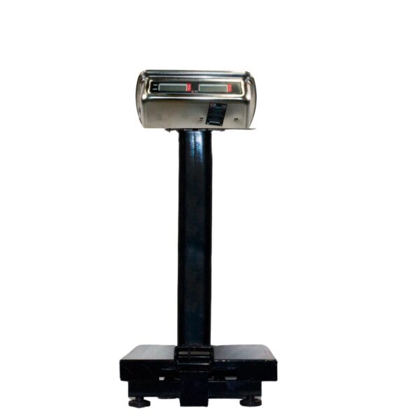 Báscula De Plataforma Digital Comercial C/mastil 300kg Noval - Negro