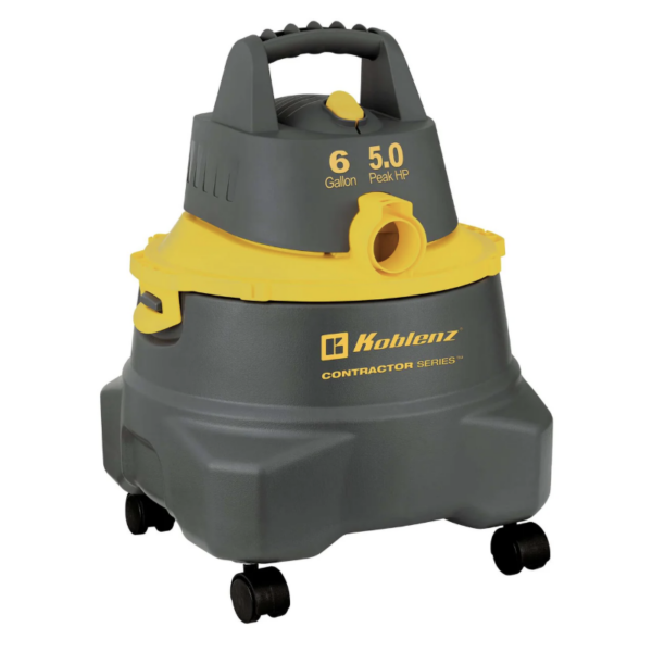 Koblenz Contractor Aspiradora Húmeda/seca, Tanque Resistente Color Gris/Amarillo