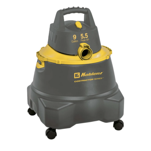 Aspiradora Seco Mojado Trabajo Rudo Koblenz Wd-9 C212 9 Gal Negro Con Amarillo
