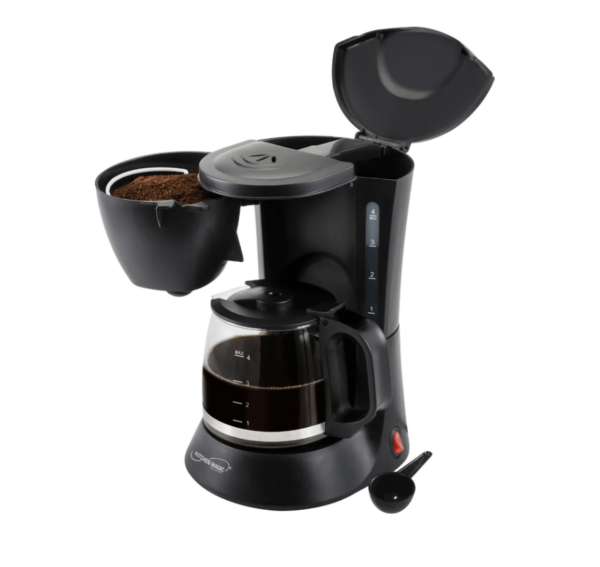 Cafetera 4 Tazas Koblenz® 600 W, Filtro Lavable, No Gotea Color Negro