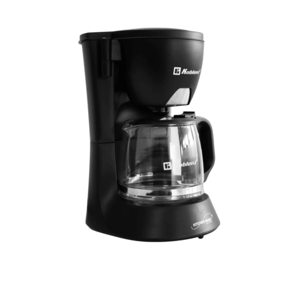 Cafetera 4 Tazas Koblenz® 600 W, Filtro Lavable, No Gotea Color Negro