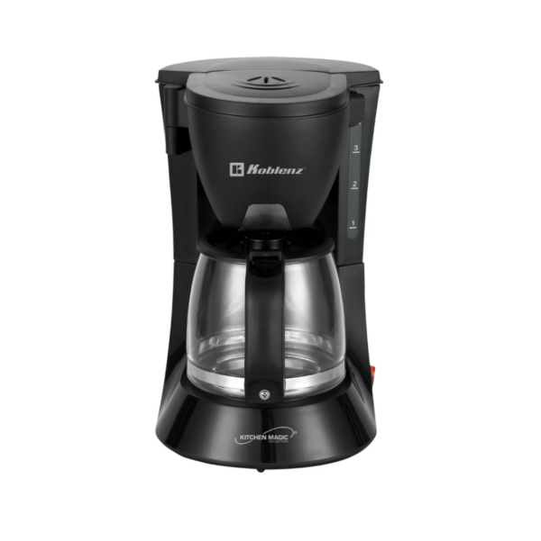 Cafetera 4 Tazas Koblenz® 600 W, Filtro Lavable, No Gotea Color Negro