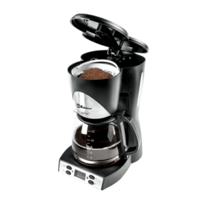 Cafetera Programable Koblenz® 12 Tazas, Filtro Lavable Negro