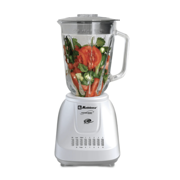 Licuadora Koblenz Gourmet LKM-5910 VB 1.5 L blanca y gris con vaso de vidrio