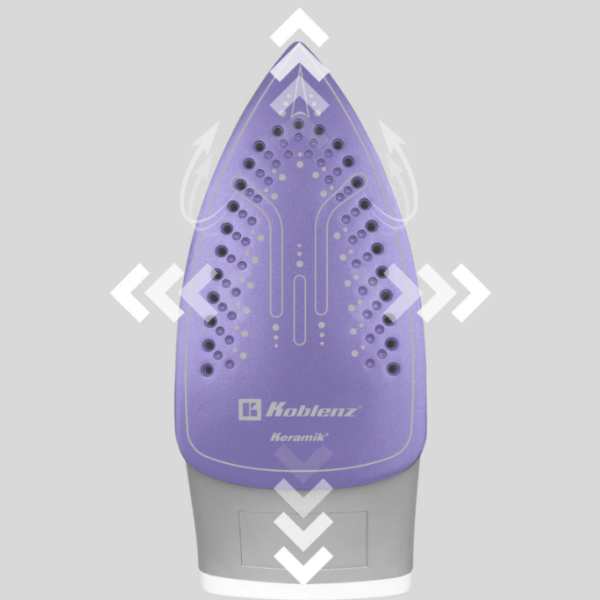 Plancha Ultra Keramik Koblenz Pkk-340 L, Vapor Vertical Color Lila