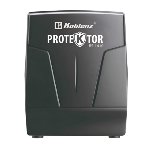 Regulador De Voltaje 8 Contactos Koblenz RS-1410, Para Hogar y Oficina, 1410Va / 700W, Luz Led, 120 V, Color Negro