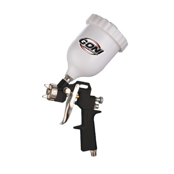 Pistola De Gravedad Híbrida 3.0 Mm Altos Solidos 33012 Goni Color Negro