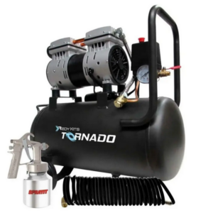 Compresor Silencioso 1HP Goni 24L Libre de Aceite TORNADO REDYKITS 37007