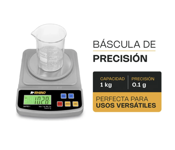 Bascula Gramera Precisión Bapre 1 Kg / 0.1 - Rhino