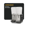 Dispensador Bebidas Frías Disbef-2t 2 Tanques De 18 Lt Rhino