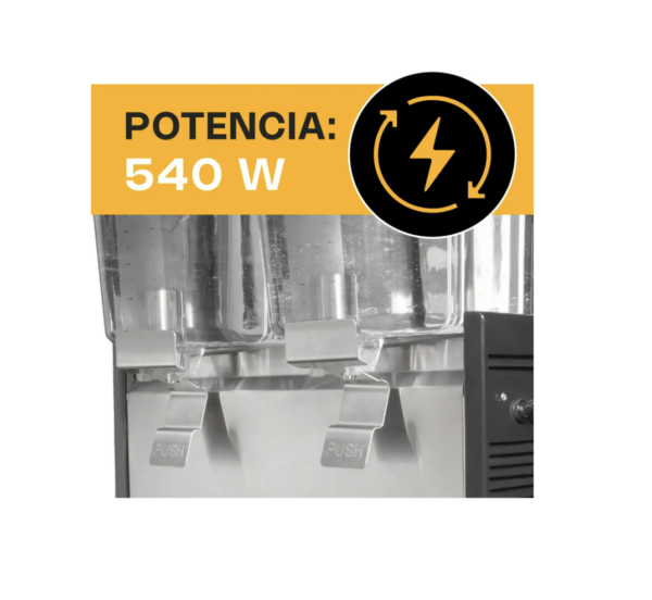 Dispensador Bebidas Frías Disbef-2t 2 Tanques De 18 Lt Rhino