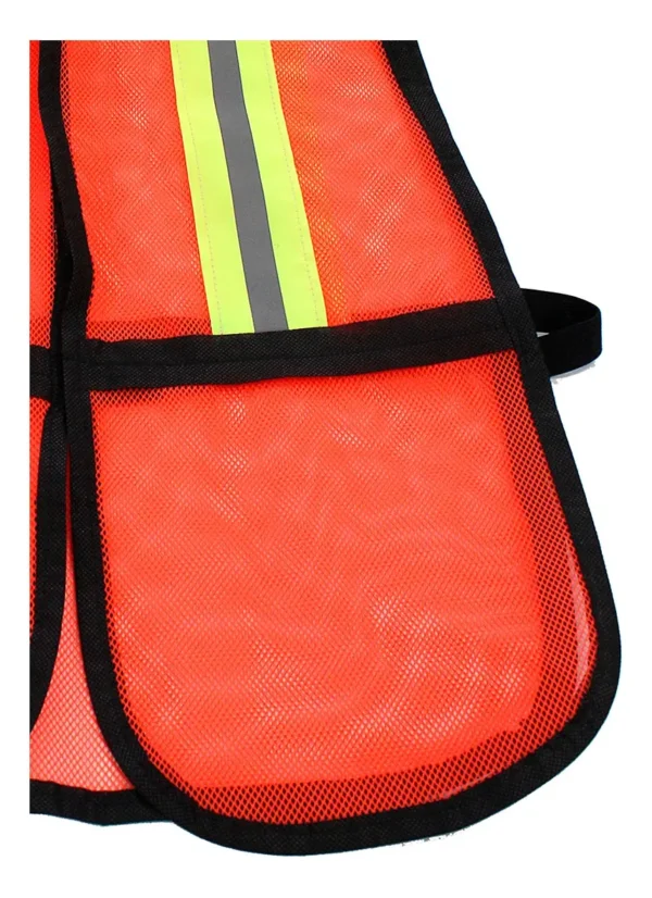 D_NQ_NP_2X_824929-MLM76600520195_052024-F Chaleco De Seguridad Malla Naranja Con Reflejante