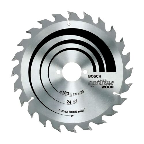 Disco Sierra 7-1/4 Dientes 24 Optiline Wood Bosch 40846