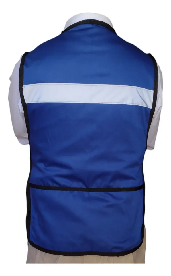 D_NQ_NP_2X_876982-MLA104161595863_012026-F Chaleco Brigadista Reflejante Gabardina Color Azul Rey Talla Del Chaleco Reflejante Unitalla Ajustable