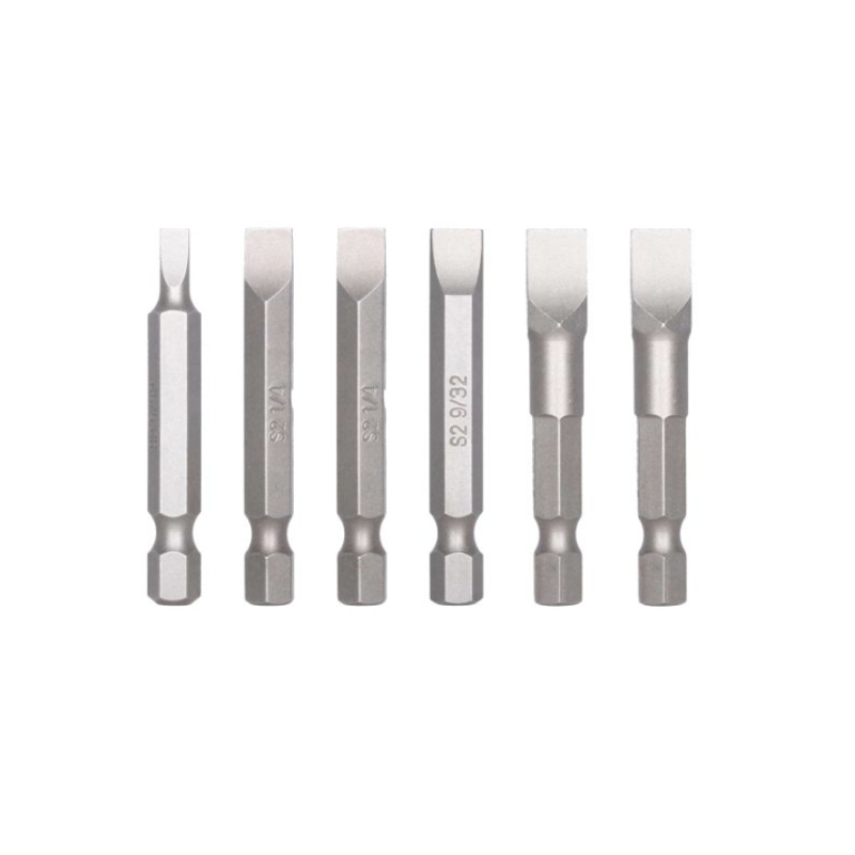 Juego De 6 Puntas Planas Para Desarmador Bellota 7PDPLCOMB501 2"